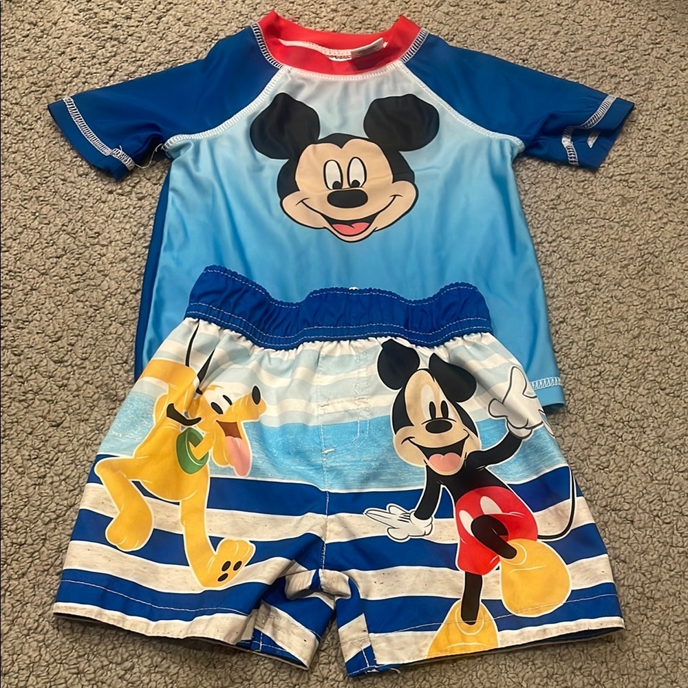 Disney Mickey Mouse Kids Swim Set - Blue